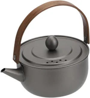 0.5 L Camping Water Kettle Teakettle Teapot Cooking Stainless Steel Boiling Water Tea Pot for Camp Fishing Travel Campfire