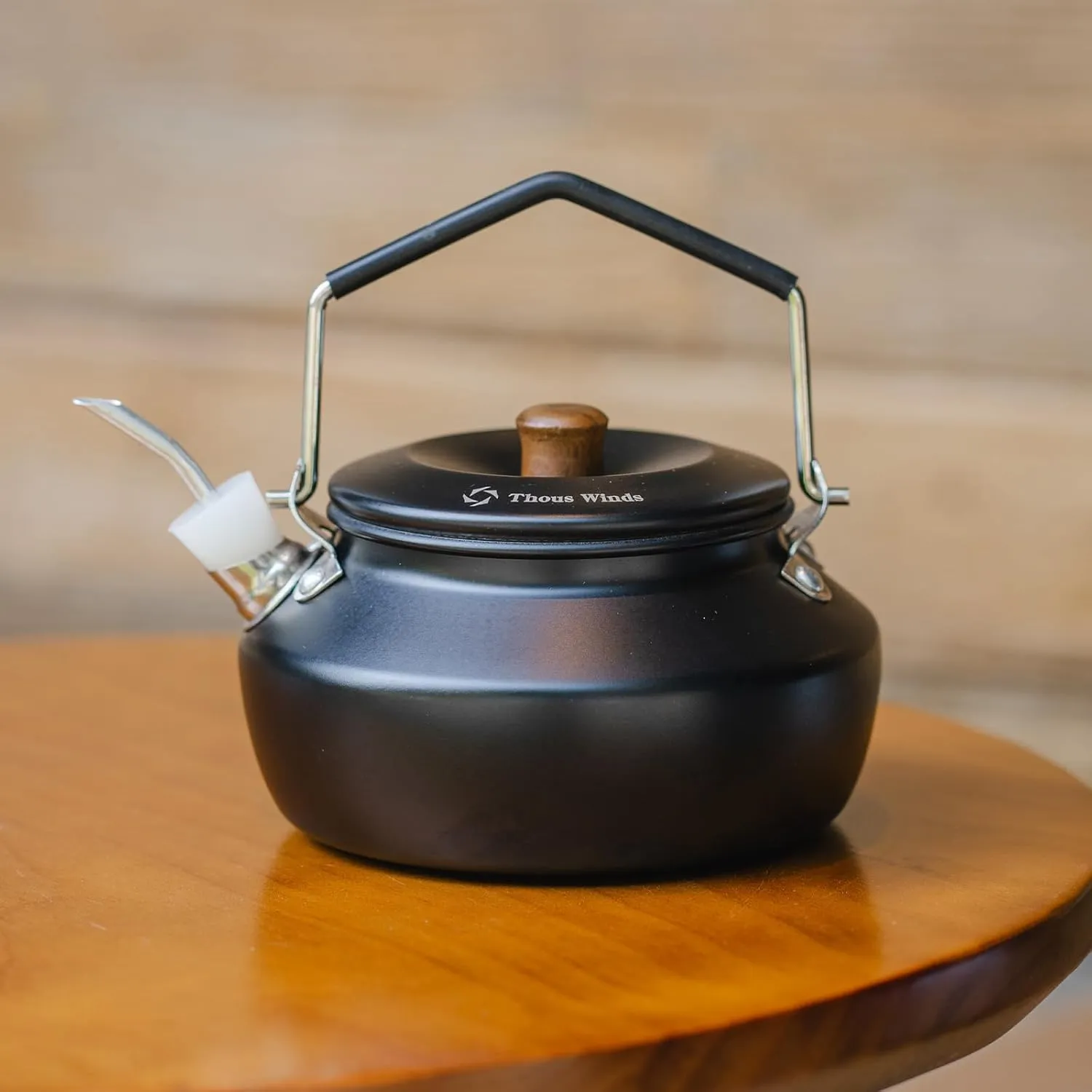 0.6 Liter Stainless Steel Camping Kettle with Extension Spout
