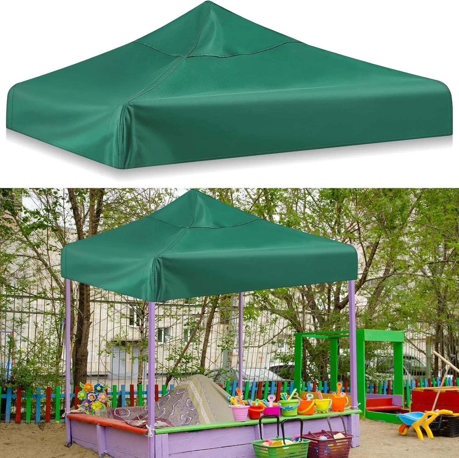 1 Pcs All Around Playtime Patio Replacement Canopy Compatible with Step2 47.28 x 47.28, Outdoor Kids Playhouse Replacement Canopy, Replacement Canopy Top Cover Suitable for Playhouse Playground
