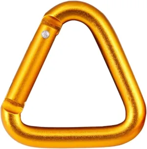 1 Pcs Aluminum Alloys Outdoor Triangular Carabiner Locking Carabiner Clip Keychains Clip for Backpacking Camping