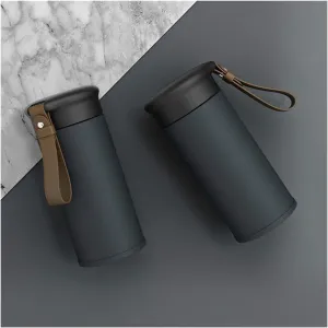 1 Pcs Quality Double Wall Stainless Steel Vacuum Flasks 280ml Car Thermo Cup Coffee Tea Travel Mug Thermol Bottle Thermocup (Capacity : 280ML, Color : Light Green) (Dark Blue 280ML)