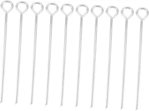 10 Pack Heavy Duty Camping Tent Stakes Titanium Coated Steel Ground Pegs for Tent Canopy Tarp Garden Football Nets Decorations