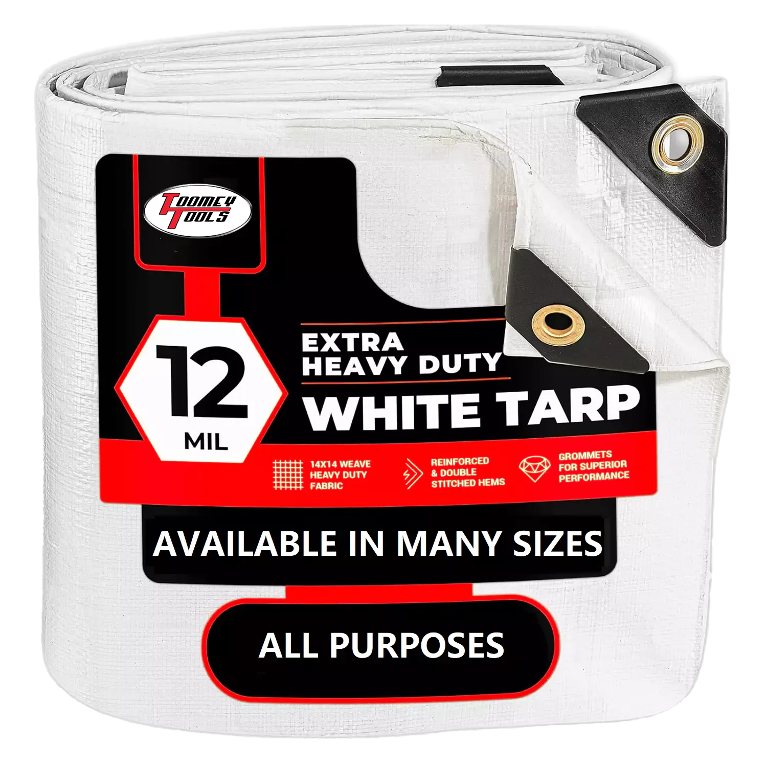 10 x 20 Heavy Duty Canopy Tarp - White