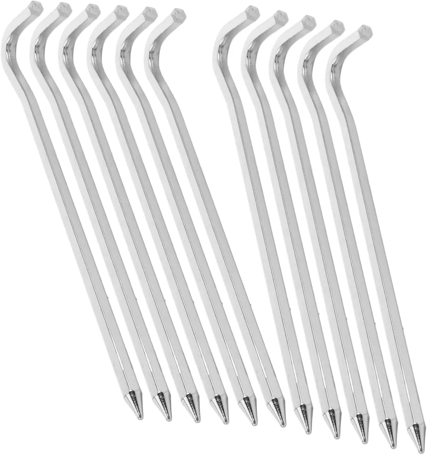 10pcs Metal Tent Stakes Durable Outdoor Camping Pegs for Secure Canopy Garden and Christmas Decorations Versatile Spikes for Tents and Ground