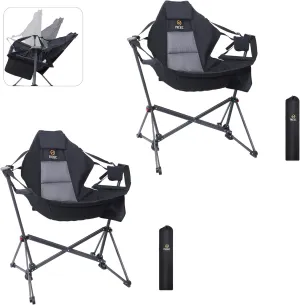 10x20 Ft Pop up Canopy Tent with No Wall, Waterproof, 3-Height Adjustable   Hammock Camping Chair with Stand, Cup Holder, Side Pocket, Heavy Duty