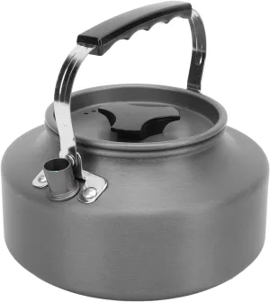 1.1L Kettle Teapot, Portable Camping Coffee Pot, Hard Anodized Aluminum Camping Kettle, Compact Tea Kettle for Stove Top, Outdoor, Hiking, Camping