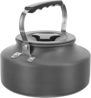 1.1l Portable Camping Kettle Outdoor Tea Pot Stovetop Boiler Aluminum Oxide Material