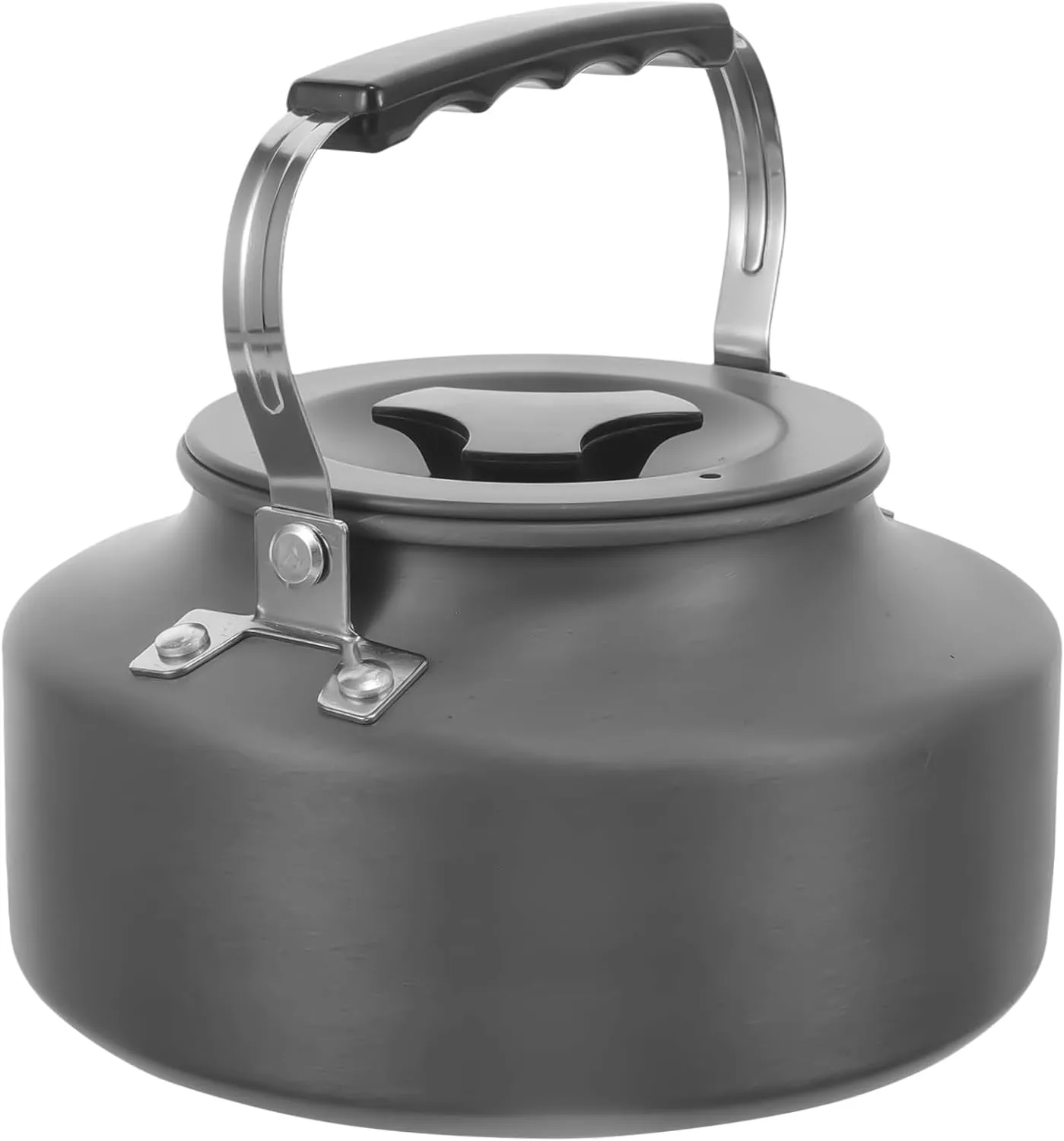 1.1l Portable Camping Kettle Outdoor Tea Pot Stovetop Boiler Aluminum Oxide Material