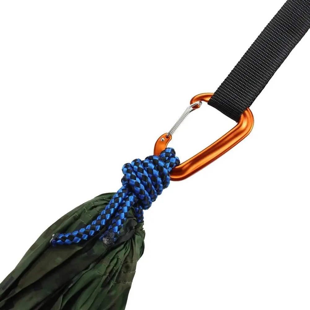 12KN Aluminium Carabiner for Backpack Hook D Shape Carabiner Security Clip Hook Carabiner(Orange)