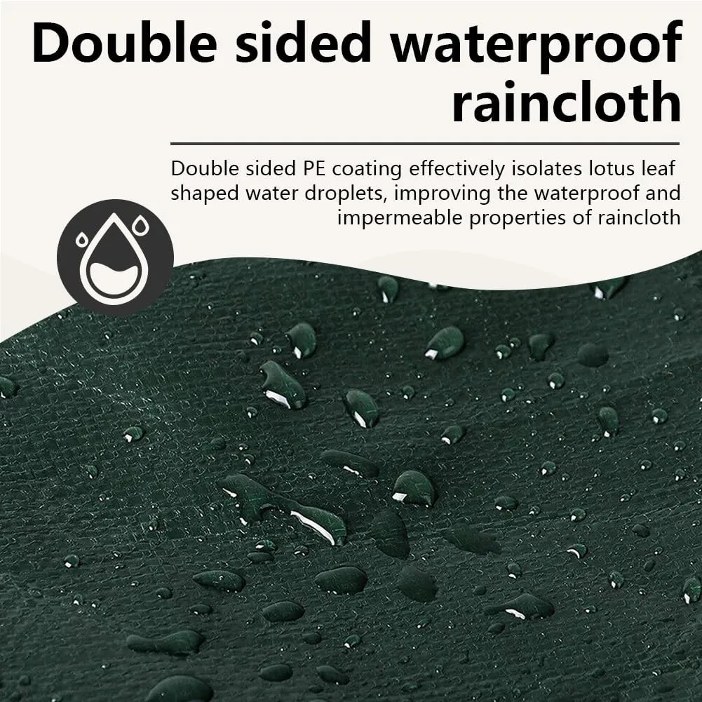 12x30 Feet Waterproof Tarp, 5 mil Multi-Purpose Tarp Cover, UV Resistant, Tear and Color Fade Resistant, Polyethylene Tarp1 for Outdoor Camping Pools Car Tents