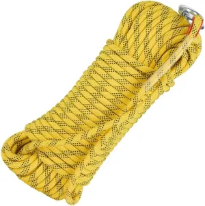 14mm Outdoor Rope,10~200m Rappelling Rope for Outdoor,Heavy Duty Paracord Rope-High Strength Utility Cord Camping Rope (Color : Yellow, Size : 14mm x 45m)