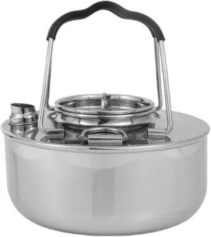 1.50L Stainless Steels Outdoor Hiking Kettle Light Weight Water Pots Camping Kettle Camping Kettle Camp Teas Coffee Pots