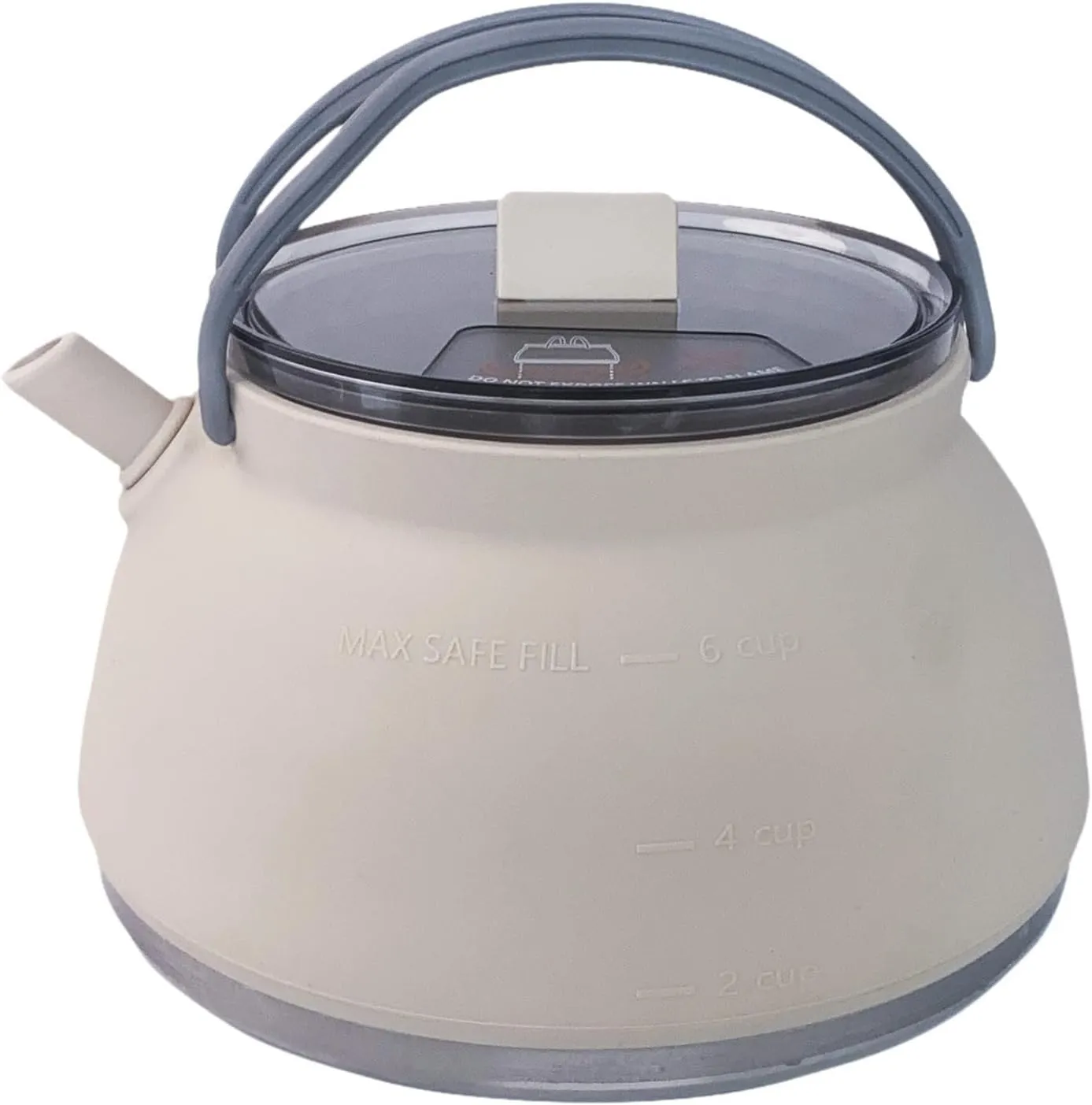 1.5L Camping Kettle Cookware for Tea and Coffee, Foldable Pot for Outdoor Use