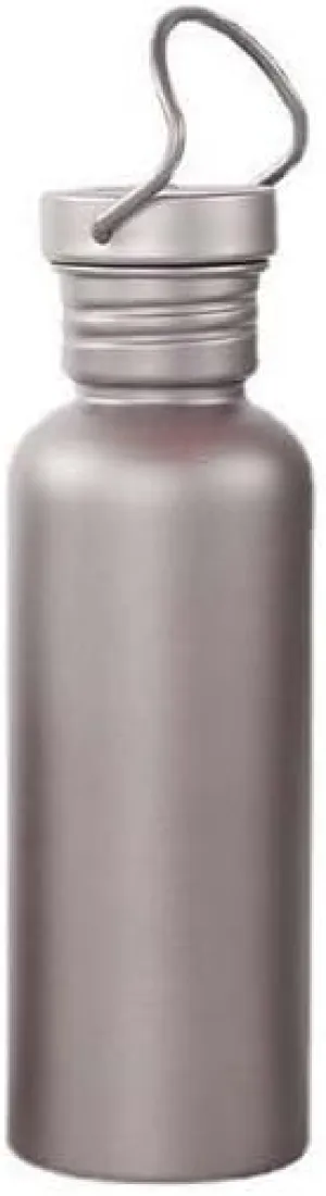 1PC Outdoor Pure Titanium Sports Bottle 600ML Large Capacity Camping Water Bottle with Lid