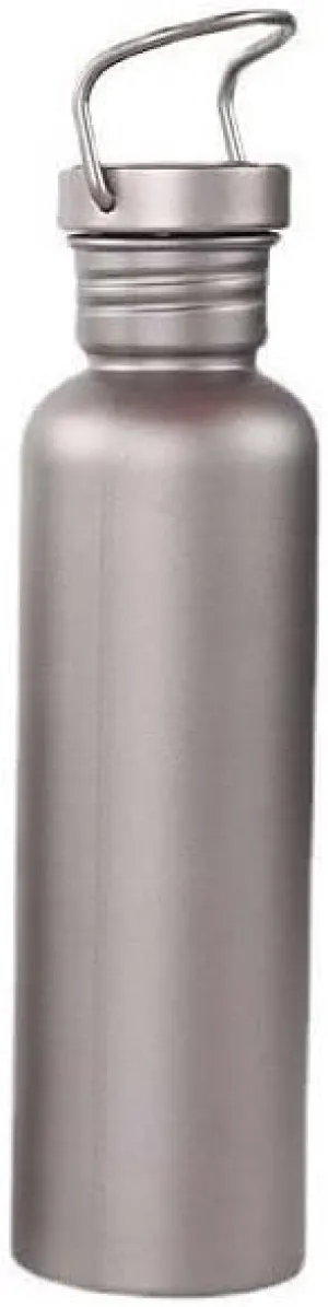 1PC Outdoor Pure Titanium Sports Bottle 750ML Large Capacity Water Bottle with Lid