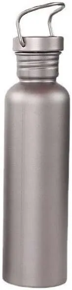 1PC Outdoor Pure Titanium Sports Bottle 750ML Large Capacity Water Bottle with Lid