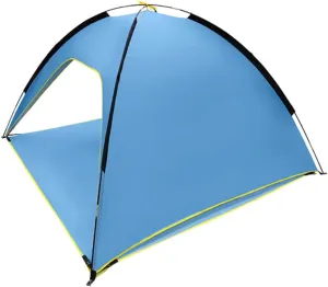 1pc Quick Opening Sided Sunscreen Tent Spacious Polyester Outdoor Shelter for Camping Ventilated Design Lightweight Easy Setup for Family Friends