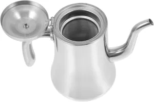 1Pc Simple Heat Resistant Filter Kettle Home Tea Kettle for Kitchen Use with Comfortable Handle for Homes and Restaurants