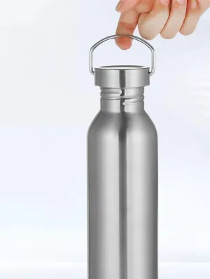 1PC Sports Water Bottle 750ml, Stainless Steel Outdoor Cycling And Camping Kettle(750ml C)