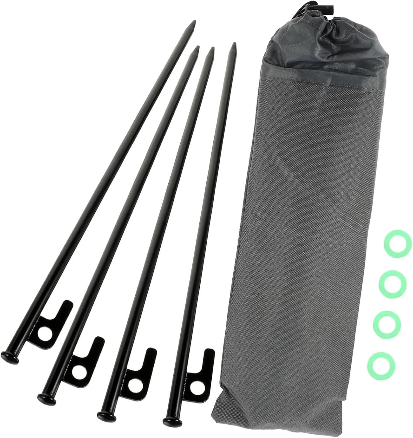 1set Outdoor Camping Tent Stakes Heavy-Duty Pegs with Glow Support for and Tents for Windy Conditions and
