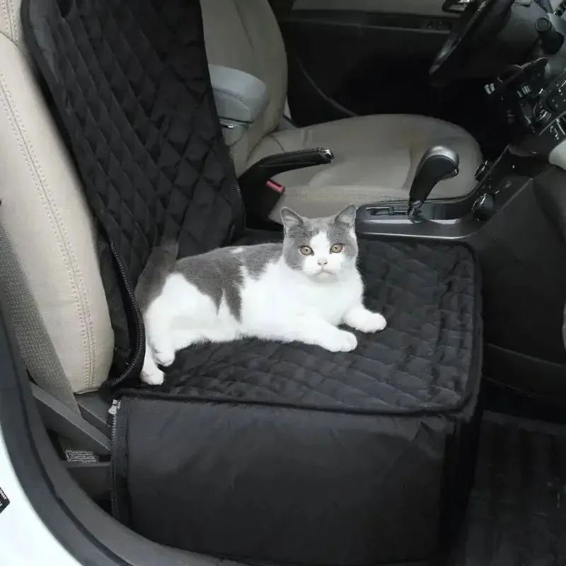 2-in-1 Waterproof Dog Car Seat Cover Hammock & Protector