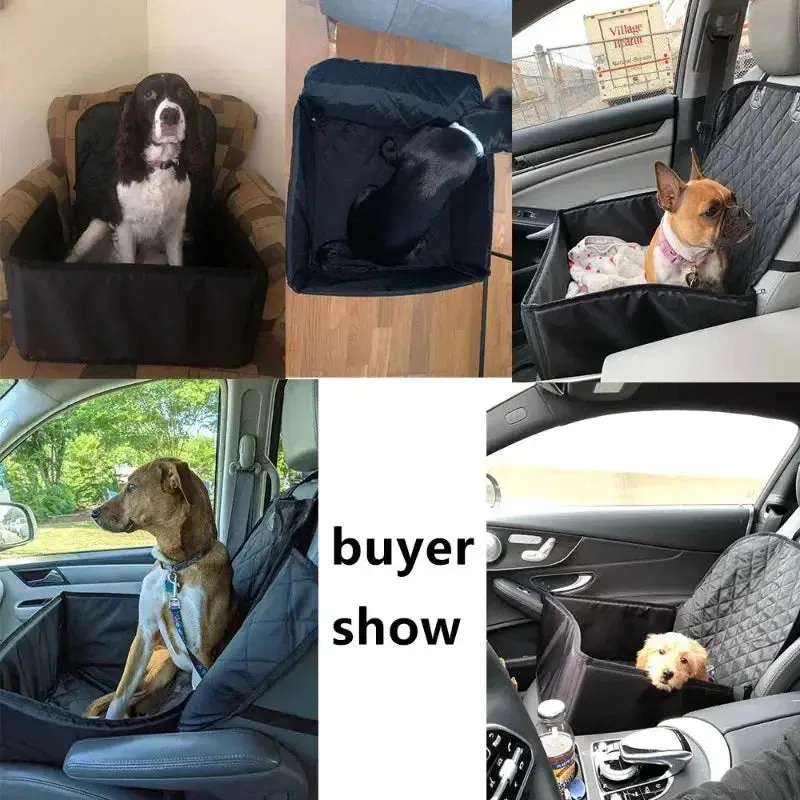 2-in-1 Waterproof Dog Car Seat Cover Hammock & Protector