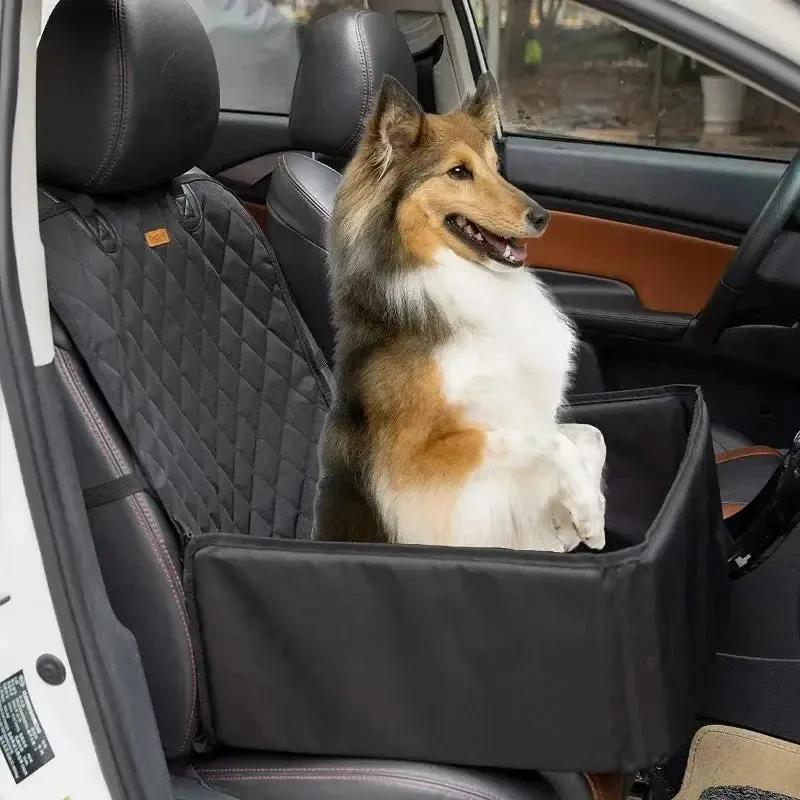 2-in-1 Waterproof Dog Car Seat Cover Hammock & Protector