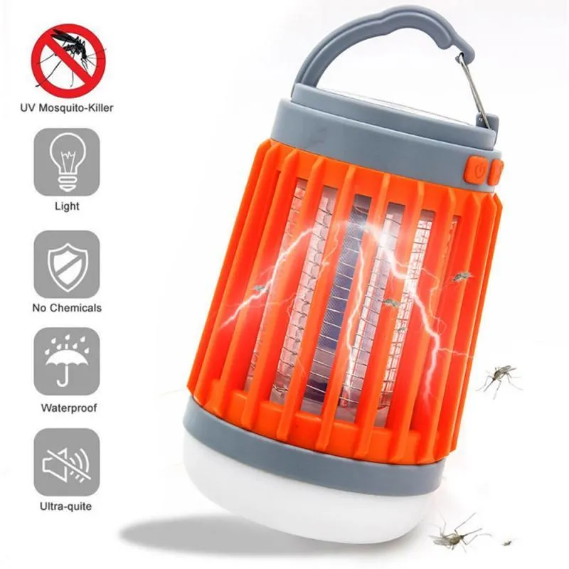 2 In1 LED USB Solar Power Mosquito Killer Lamp