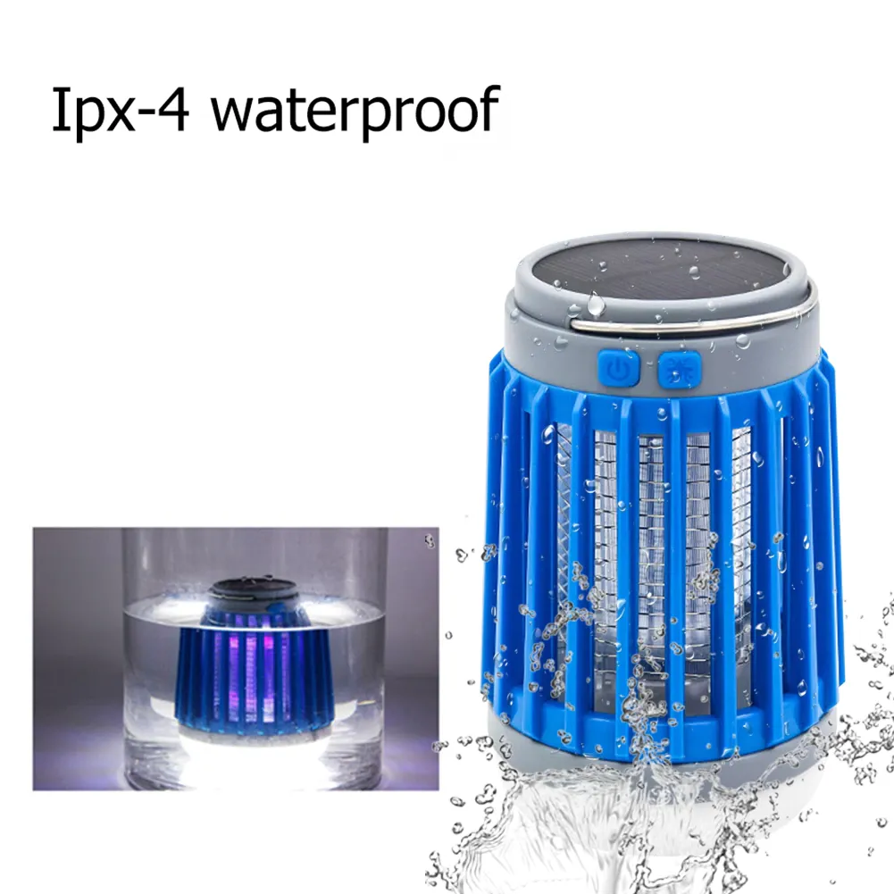 2 In1 LED USB Solar Power Mosquito Killer Lamp