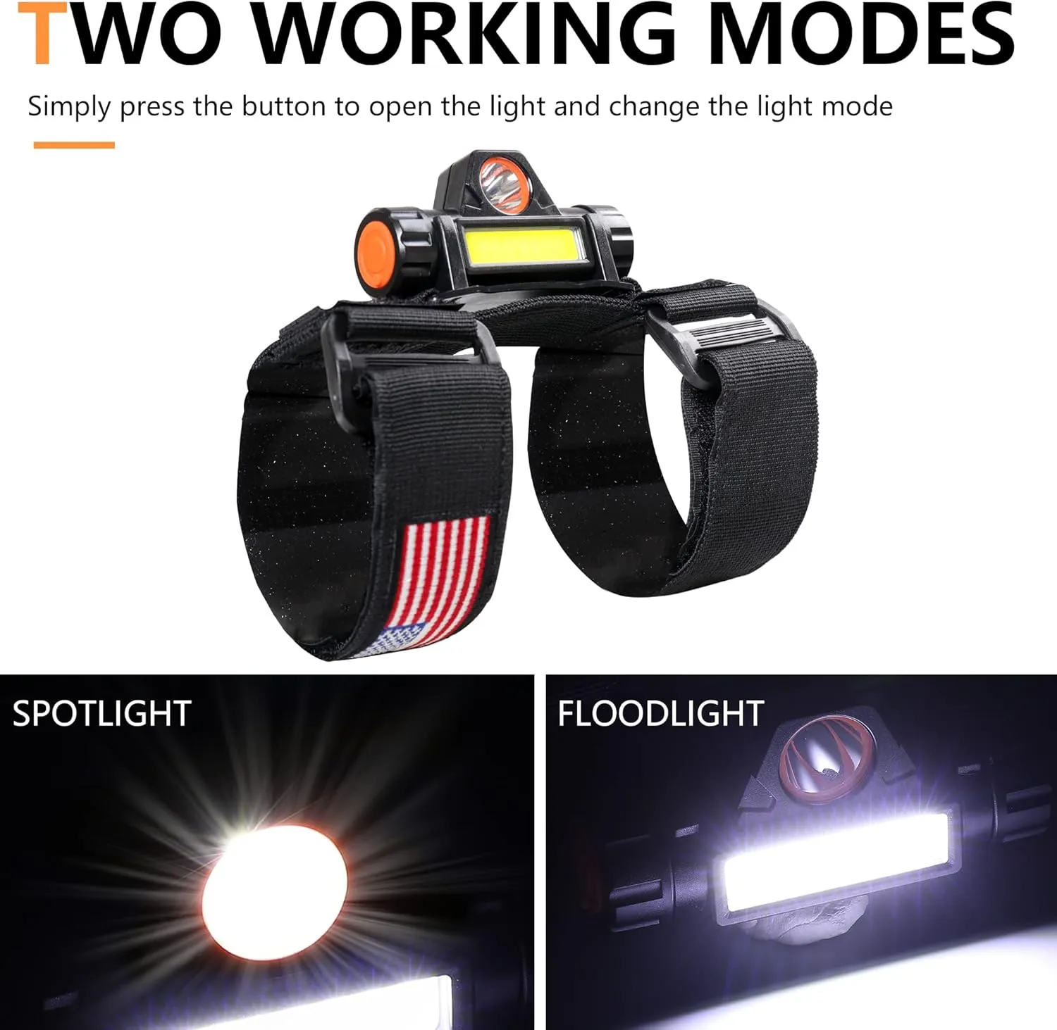 2.0”-4.0” Roll Bar Dome Light UTV LED Interior Lights for Jeep Wrangler CJ YJ TJ JK JL Gladiator JT 1945-2025 Polaris RZR Ranger Cam Am Golf Cart ATV Boat US Flag 2 Pack