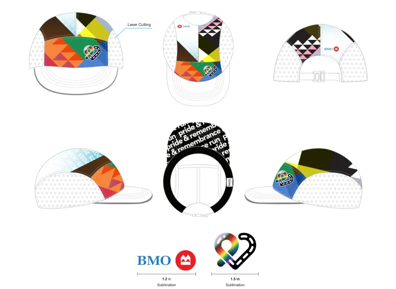 2025 Pride & Remembrance Run - BOCO Technical Camp Hat (Laser Cut) - Prototype