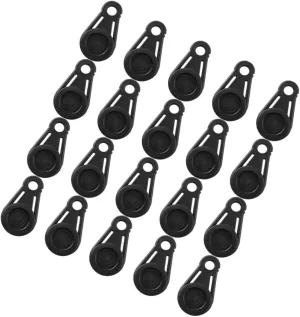20pcs Heavy Duty Tent Clips Canvas Tent Tarp Fasteners Windproof Ropes for Outdoor Camping