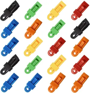 20Pcs Tarp Clip Heavy Duty Lock Grip Tarp Clamps Tarpaulin Clip and Clamps for Tents, Shade Cloth Clip