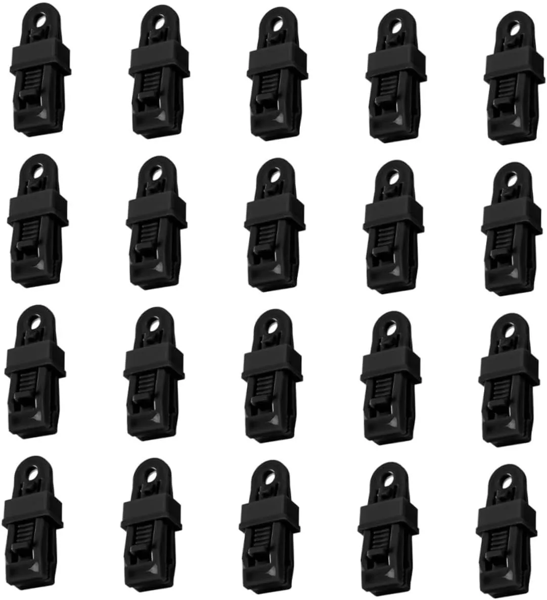 20pcs Tarp Clips Tent Fixing Material Fine Craftsmanship Suitable for Outdoor Activities