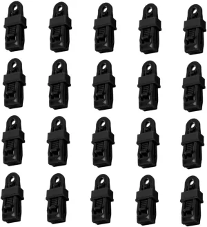 20pcs Tarp Clips Tent Fixing Material Fine Craftsmanship Suitable for Outdoor Activities