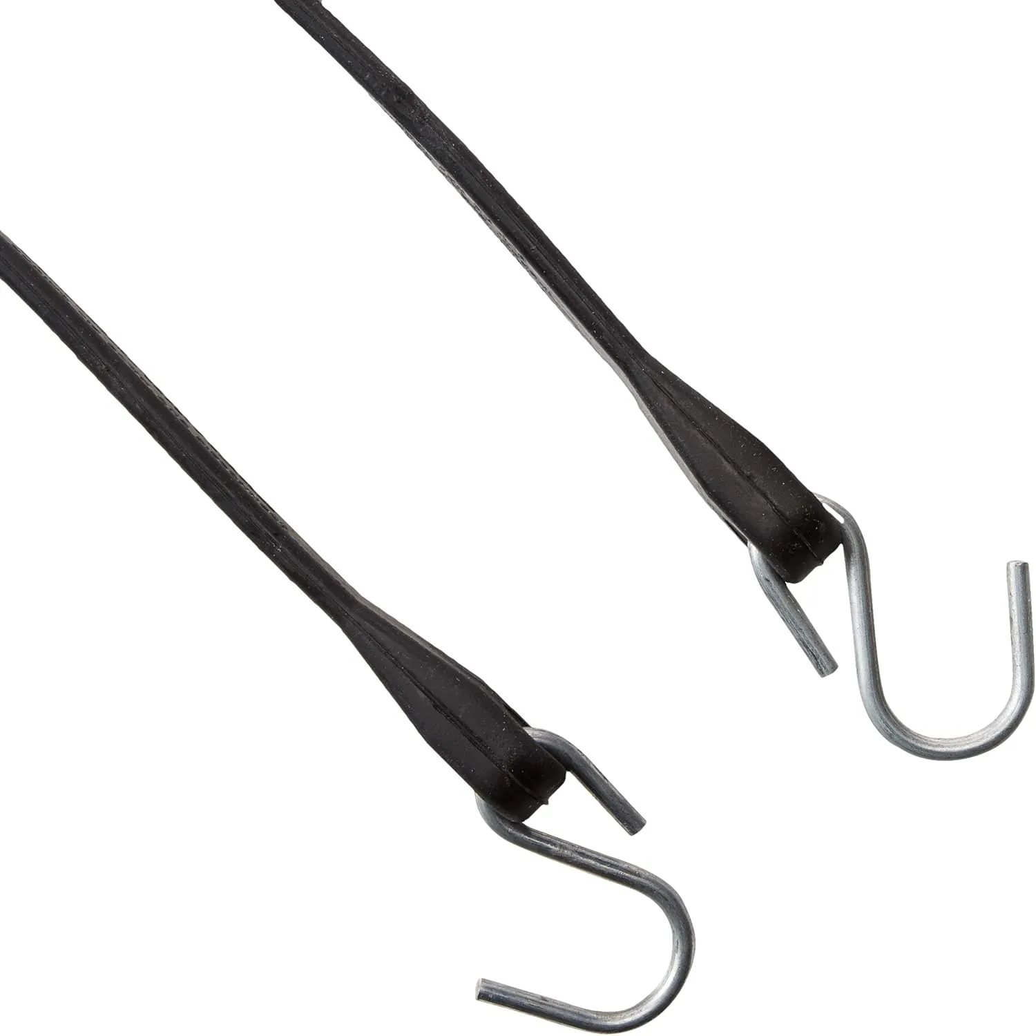 21" Inch 25 Pack Rubber Bungee Cords with Metal Hooks for Flatbed Trucks- Heavy Duty Tarp Tie Down Straps