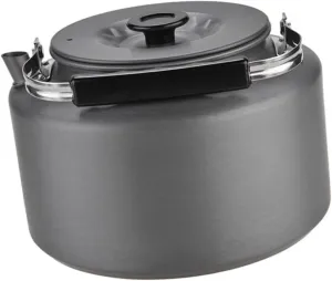 2l Compact Tea Pot for Camping Outdoor Kettle Safe Handle Perfect for Travel Hiking