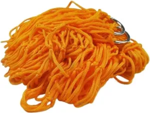 2pcs 106.3" L x 31.5" W Portable Nylon Mesh Hammock - Outdoor Travel Camping & Garden Swing Hang Sleeping Bed, 100kg Capacity(Orange)