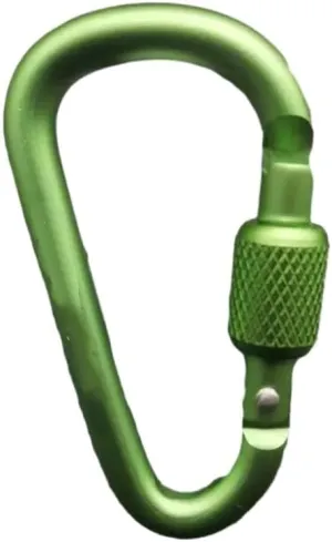 2PCS Aluminum Alloy Carabiner D-Ring Camping Keyring Snap Hook Outdoor Travel Kit Carabiner