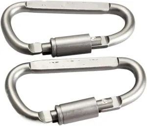2PCS Aluminum Alloy for Camping Carabiner Backpacking Carabiner