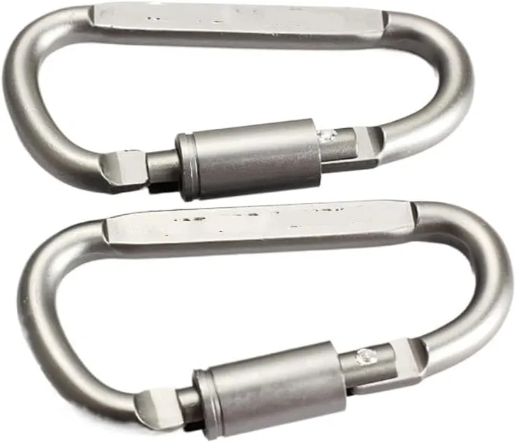 2PCS Aluminum Alloy for Camping Carabiner Backpacking Carabiner