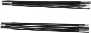 2pcs Fiber Tent Poles Heavy Duty Tent Pegs Camping Tent Pole Repair Tent Pad Tarp Canopy and Poles Awning Poles Tent Pole Bag Tent Replacement Poles Trail Tent Black Glass Fiber