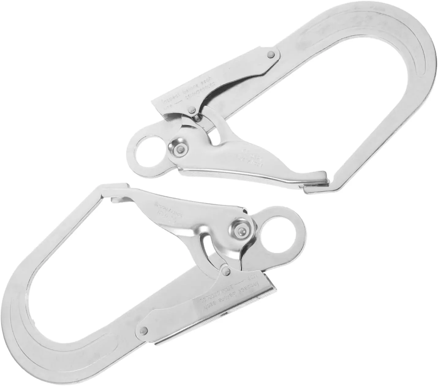 2pcs Heavy Duty Carabiner Climbing Hook Safety Lock Auto Locking for Outdoor Adventure
