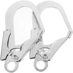 2pcs Heavy Duty Carabiner Hook Self-Locking Climbing Gear Large Mountaineering Safety Hook