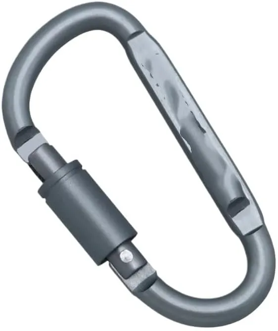 2PCS Outdoor D-Ring Locking Carabiner D-Ring Keychain Clip Climbing Carabiner Camping Accessories Carabiner