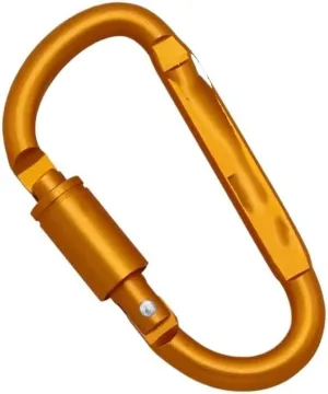 2PCS Outdoor D-Ring Locking Carabiner D-Ring Keychain Clip Climbing Carabiner Camping Accessories Carabiner