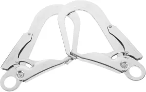2pcs Self-Locking Carabiner Hook Heavy Duty Outdoor Climbing Safety Hook for High- Camping Hiking and Mountaineering Construction