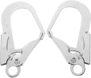 2pcs Self-Locking Carabiner Hook Heavy Duty Safety Locking Clip for Outdoor Climbing Mountaineering and Adventure Activities Construction Strong Load-Bearing Design
