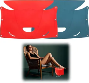 2Pcs Travel Airplane Foot Rest Feet Hammock Airplane Long Flights Foot Rest for Air Travel Portable Travel Foot Rest Accessories Available as A Handbag Or Stool, Foldable Foot Rest for Camping