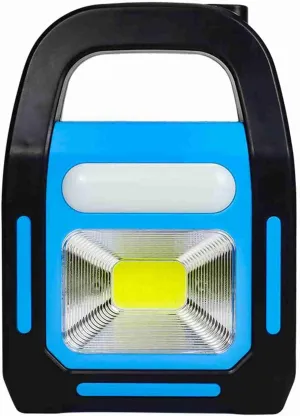 3 in 1 Solar USB Rechargeable Camping Lantern,Emergency Flashlight Tent Lights for Emergency, Hurricane (Blue)